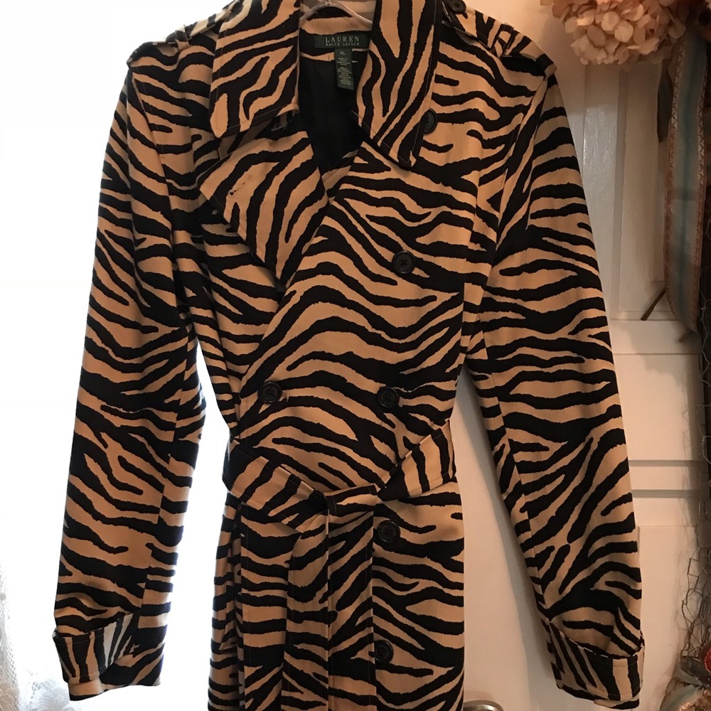 Ralph Lauren Zebra Raincoat/jacket XL